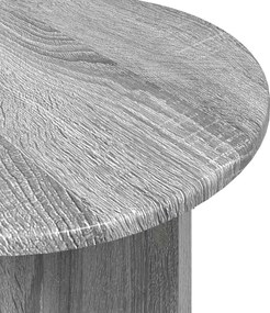 vidaXL Σετ βοηθητικά τραπεζάκια 2 τεμ. Γκρι Sonoma Ø 45 x 35 cm