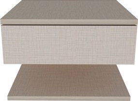 Κομοδίνο Μπεζ SABIGE 45x36.8x31.4