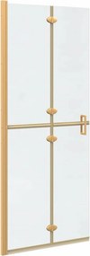 vidaXL Τοίχος Walk-In Ντους Χρυσό 80 x 6,5 x 190 εκ.