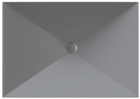 Sanitec Prisma 280 Νιπτήρας Συνθετικός Επικαθήμενος 50x40,5x10,5cm Cement