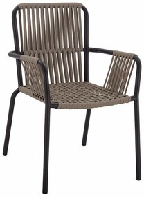 Πολυθρόνα HM5784.02 56x58x85cm Anthracite - Cappuccino