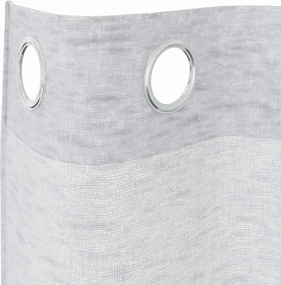 vidaXL Κουρτίνα βυσσινί 2 pcs Ανοιχτό γκρι 140 x 140 cm Πολυεστέρας