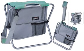 Σκαμπό Camping με Τσάντα Ψυγείο 486043b - Green