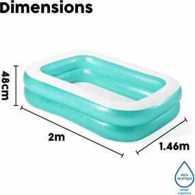 Παιδική πισίνα Bestway Πολύχρωμο 201 x 150 x 51 cm