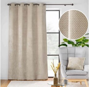 Κουρτίνα Flanela Douceur d'intérieur - 140x240cm - Μπεζ