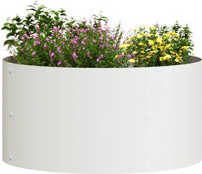 vidaXL Δακτύλιος γλάστρας 5 τμχ. Λευκό 40 x 40 x 20 cm