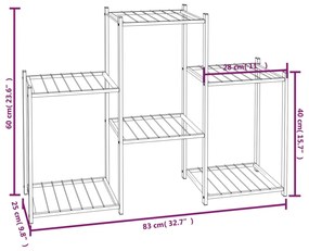 ΒΑΣΗ ΛΟΥΛΟΥΔΙΩΝ ΜΑΥΡΗ 83 X 25 X 60 ΕΚ. ΣΙΔΕΡΕΝΙΑ 343125