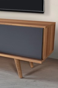 Έπιπλο Τηλεόρασης Καρυδί / Ανθρακί DABAS 130x35x18