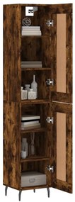 vidaXL Ντουλάπι Καπνιστή δρυς 34,5x34x180 εκ. από Επεξεργασμένο Ξύλο