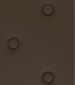 vidaXL Κεφαλάρι Τοίχου 12 pcs Καφέ 60 x 30 cm Τεχνητό Δέρμα