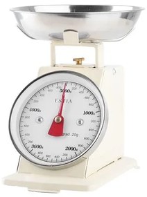 Estia Ζυγαριά Κουζίνας Allure Αναλογική Μεταλλική Max 5kg 19x12x20.5cm Ivory 01-28794