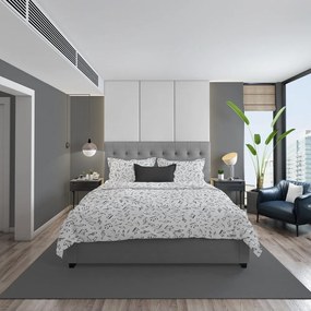 Παπλωματοθήκη Πεντάγραμμο 446 White DimCol Μονό 160x240cm Βαμβάκι-Πολυέστερ
