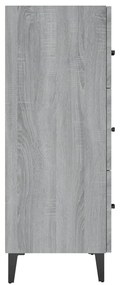 vidaXL Ντουλάπι Γκρι Sonoma 69,5 x 34 x 90 εκ. από Επεξεργασμένο Ξύλο