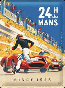 Μεταλλική πινακίδα 24h du Mans - Racing Poster, (30 x 40 cm)