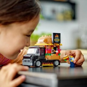 Παιχνίδι Kατασκευή Lego 60404 Hamburger truck Πολύχρωμο