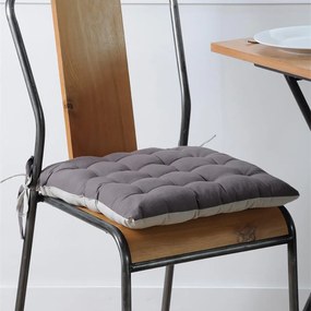 Μαξιλάρι Καρέκλας 2 Όψεων (40x40) S-F Duo Gris/Perle CU1490056GAL