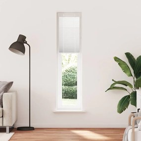 vidaXL Πλισέ περσίδα Λευκό 45x200 cm Πλάτος υφάσματος 44,4 cm