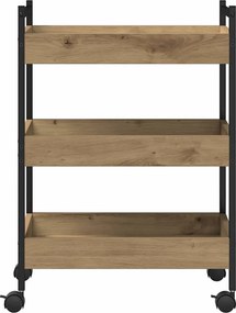 vidaXL Καρότσι Κουζίνας Artisan Oak 50 x 30 x 70 εκ.