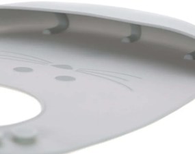 Σαλιάρα σιλικόνης Little Chums Mouse Grey LÄSSIG