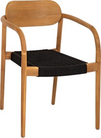 ΠΟΛΥΘΡΟΝΑ OSLO HM9636.02 ΞΥΛΟ TEAK ΦΥΣΙΚΟ & ΣΧΟΙΝΙ--B’ΔΙΑΛΟΓΗΣ 55x54x80Y εκ.