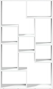 vidaXL Βιβλιοθήκη Λευκή 72x20x120,5 εκ. από Επεξεργασμένο Ξύλο