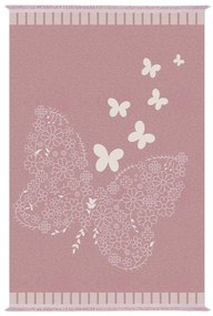 Παιδικό χαλί C7679.17 ΠΕΤΑΛΟΥΔΑ Ρόζ με Κρόσια 120x180 εκ. 120x180x1 εκ.