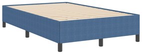 vidaXL Κρεβάτι Μπλε 120x200 εκ. από Κορδέτα