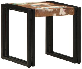vidaXL Τραπεζάκι καφέ Πολύχρωμο 40x50x38 εκ. Μασίφ Ανακυκλωμένο Ξύλο
