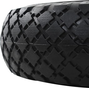 vidaXL Ρόδες για Καρότσια 2 τεμ. 3.00-4 (260x85) Συμπαγής Πολυουρεθάνη