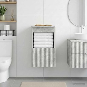 vidaXL Ντουλάπι Μπάνιου Γκρι Σκυροδέματος 30 x 35 x 50 εκ.