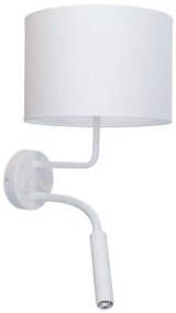 Φωτιστικό Τοίχου Hotel Plus 9073 White Nowodvorski Metal, Fabric