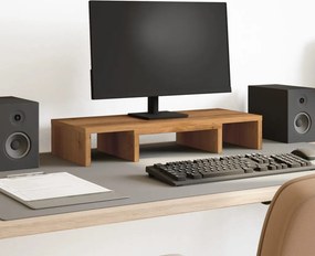 vidaXL Βάση Οθόνης Ρυθμιζ. Αρτισιανή Δρυς 60x24x10,5 εκ. Επεξεργ. Ξύλο