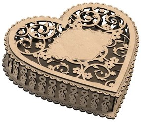 Intra απο ξύλο plywood 3mm-4mm πάχος – ξύλο 3 μεγεθών Heart Box Day Valentines Day 50x60 cm INTRAVECTRY-MY546118