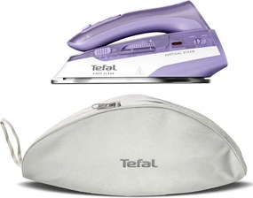 Σίδερο Tefal DB1612E0, 1000W, 70 ml, Dry&Steam, Κάθετος ατμός, Microsteam 200, Λευκό/μοβ