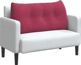 vidaXL Μαξιλάρι Πλάτης Κόκκινο 100 x 50 x 24 cm Βελούδο