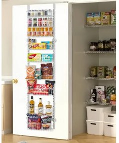 VEVOR 9-Tier Over the Door Pantry Organizer Hanging Storage Rack Adjustable