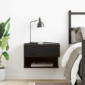 vidaXL Κομοδίνο Μαύρη δρυς 46 x 29.5 x 30 εκ. Επεξεργασμένο ξύλο