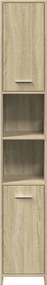 vidaXL Στήλη Μπάνιου Sonoma Δρυς 30x30x183,5 εκ. Επεξεργασμένο Ξύλο