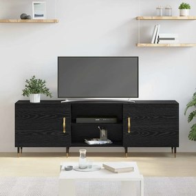 vidaXL Ντουλάπι TV Μαύρη δρυς 150 x 30 x 50 cm Επεξεργασμένο ξύλο