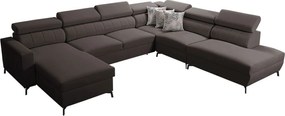 Γωνιακός καναπές Baltico IX-Αριστερή-Kafe - 351.00Χ302.00Χ100.00cm