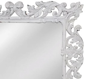 Artekko Mirroki Ξύλινος Λευκός Σκαλιστός Καθρέπτης Τοίχου (120x90)cm - 667-4013-A - 667-4013-A