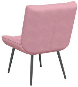 vidaXL Καρέκλα χαλάρωσης Ροζ 64x74x84 εκ.Βελούδο