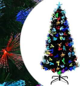 vidaXL Τεχνητό Χριστουγεννιάτικο Δέντρο με 160 LED Πράσινο 150 cm PVC