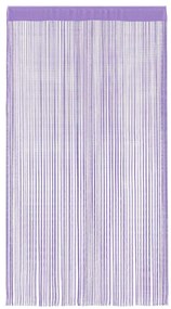 Κουρτίνες με Κρόσσια 2 τεμ. Μοβ 140 x 250 εκ. - Μωβ