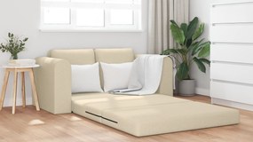 vidaXL Καναπές Κρεβάτι 2 σε 1 Κρεμ 148x71x83 εκ Υφασμάτινος