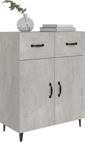 vidaXL Ντουλάπι Γκρι Σκυροδέματος 69,5x34x90 εκ. Επεξεργασμένο Ξύλο