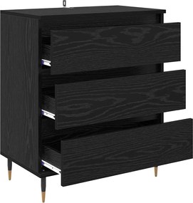 Πλαϊνό γραφείο Μαύρη Οξυά 60 x 35 x 70 cm Επεξεργασμένο ξύλο