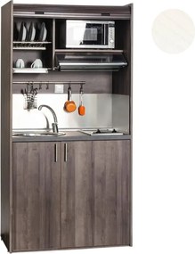 Πολυκουζίνα mini kitchen 105cm απόχρωση λευκή για ξενώνες, γραφεία &amp; φοιτητικά studio