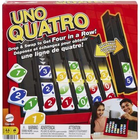 Επιτραπέζιο Οικογενειακό Παιχνίδι Κάρτες Uno Quatro HPF82 Για 2-4 Παίκτες Multi Mattel