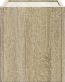 vidaXL Κομοδίνα Επιτοίχιο Sonoma Δρυς 45x30x35 εκ.